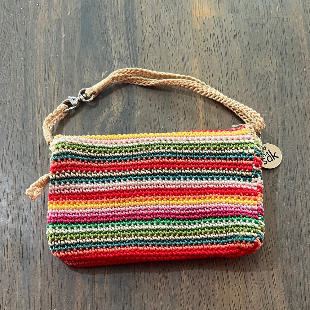 The Sak Multicolor Striped Wristlet